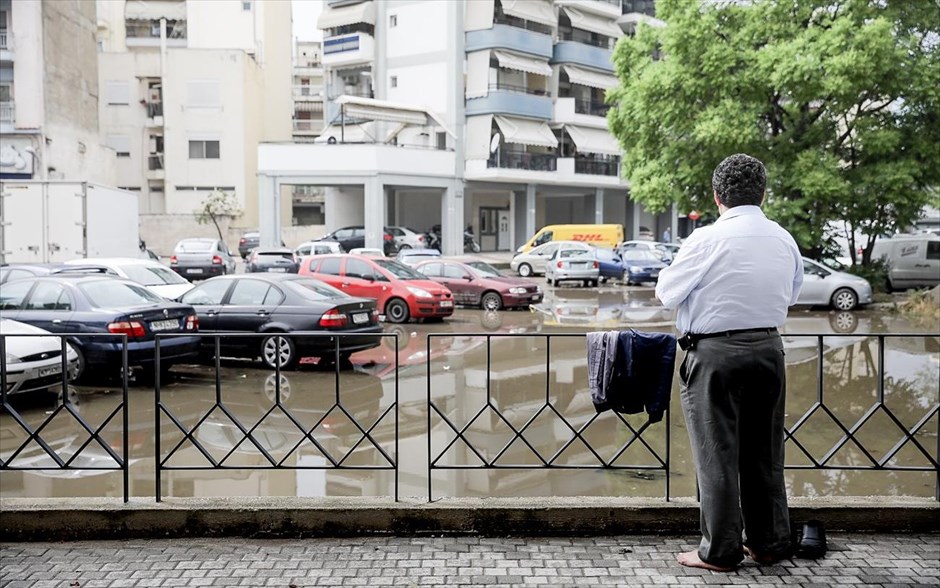 Κακοκαιρία στην Θεσσαλονίκη. 