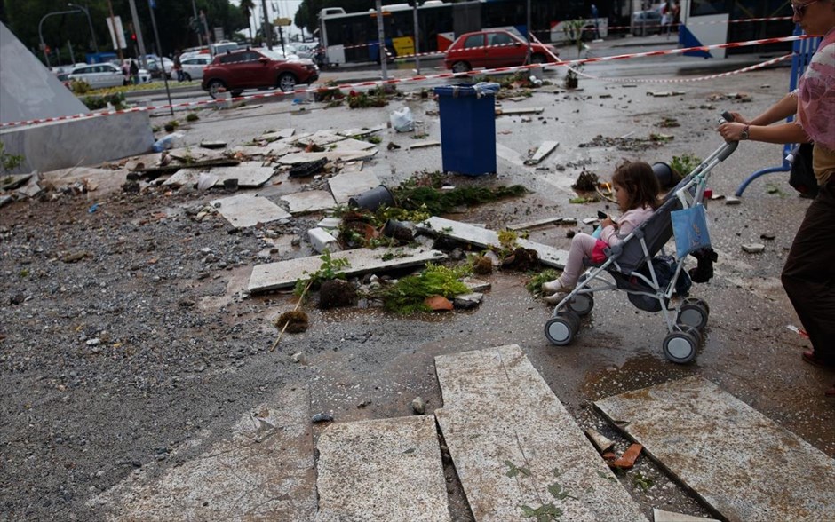 Κακοκαιρία στην Θεσσαλονίκη. 