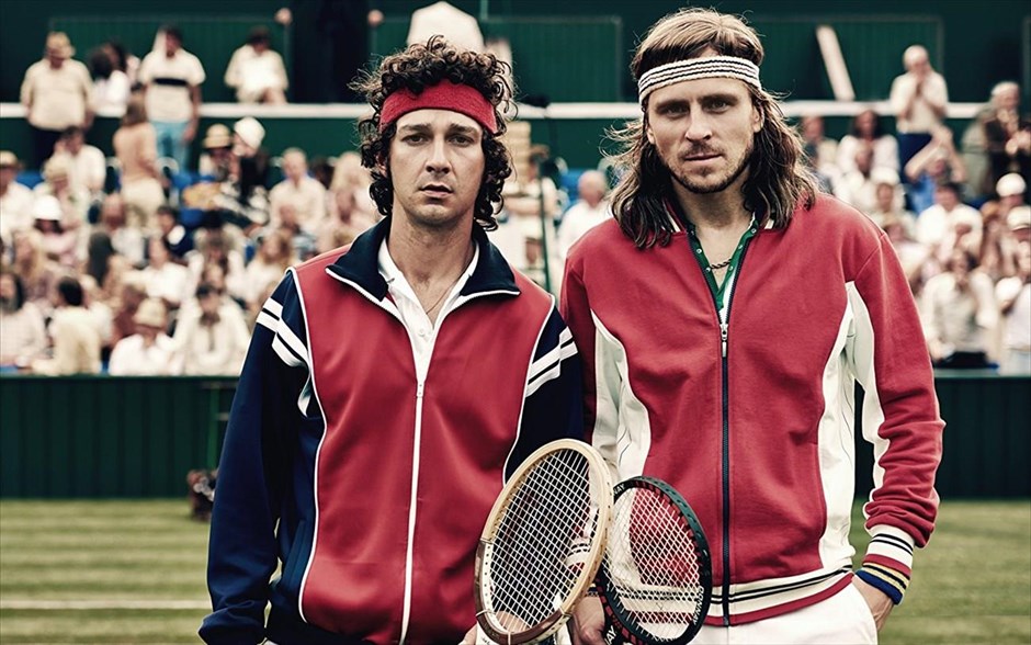  Borg McEnroe: Όλα για τη δόξα. Η βιογραφική αθλητική ταινία του Γιάνους Μετζ καταγράφει τη μεγαλύτερη μονομαχία στο τένις, το καλοκαίρι του 1980, μεταξύ του ήρεμου Μπγιορν Μποργκ και του εκρηκτικού Τζον ΜακΕνρό.