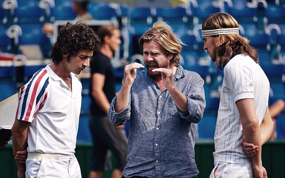 Borg McEnroe: Όλα για τη δόξα. Η βιογραφική αθλητική ταινία του Γιάνους Μετζ καταγράφει τη μεγαλύτερη μονομαχία στο τένις, το καλοκαίρι του 1980, μεταξύ του ήρεμου Μπγιορν Μποργκ και του εκρηκτικού Τζον ΜακΕνρό.