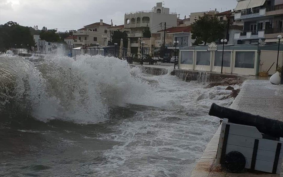 Κακοκαιρία- καιρός- άνεμοι- κύματα- Ερμιόνη. Ερμιόνη