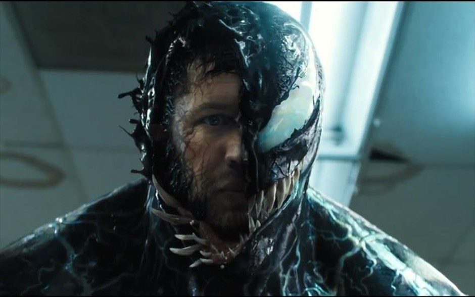 «Venom». O Venom -ο καινούργιος υπερήρωας της Marvel- αναζητά δικαίωση στο κορμί και την ερμηνεία του Τομ Χάρντι.