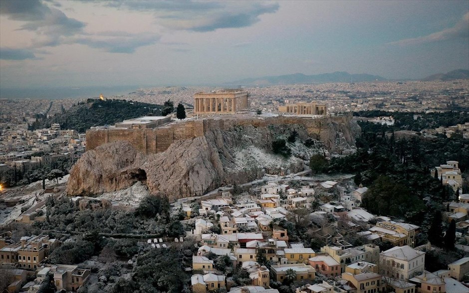 Κακοκαιρία- καιρός- χιόνι- χιονόπτωση- Αθήνα. 