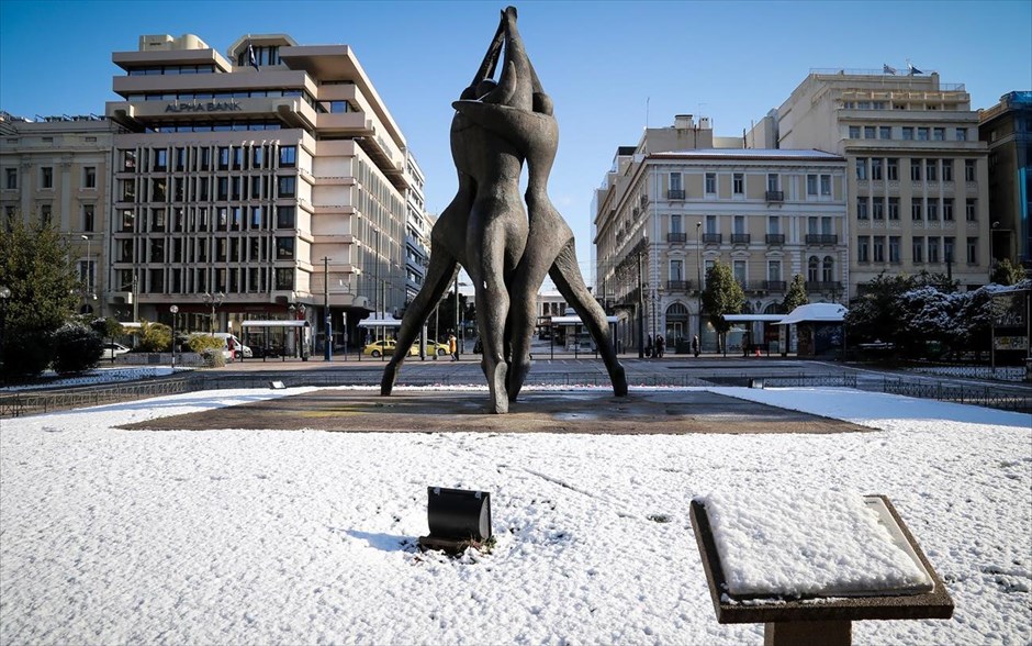 Κακοκαιρία- καιρός- χιόνι- χιονόπτωση- Αθήνα. 
