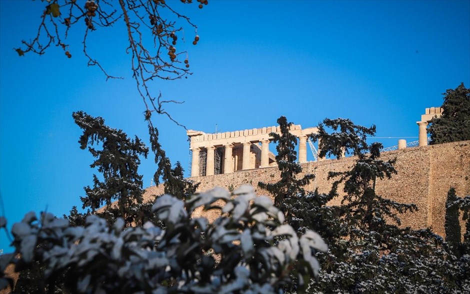 Κακοκαιρία- καιρός- χιόνι- χιονόπτωση- Αθήνα. 