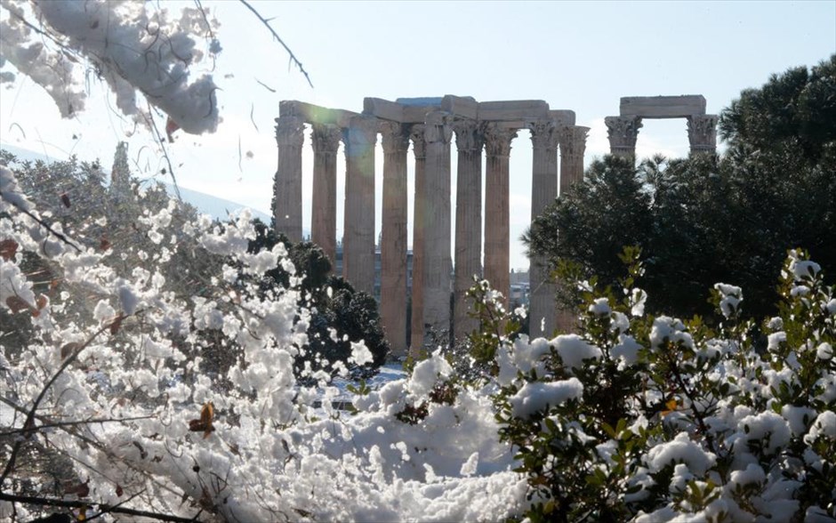 Κακοκαιρία- καιρός- χιόνι- χιονόπτωση- Αθήνα. 