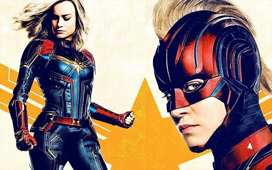 Captain Marvel. Η πιλότος πολεμικών αεροσκαφών Κάρολ Ντάνβερς (Μπρι Λάρσον) μεταμορφώνεται σε μία από τις πιο ισχυρές ηρωίδες του κόσμου. Όταν ένας μαινόμενος διαγαλαξιακός πόλεμος ανάμεσα σε δύο εξωγήινες φυλές καταλήγει στη Γη, η Ντάνβερς και οι σύμμαχοί της βρίσκονται στο μάτι του κυκλώνα. H πρώτη υπερηρωίδα με δική της ταινία στο κινηματογραφικό σύμπαν της Marvel.