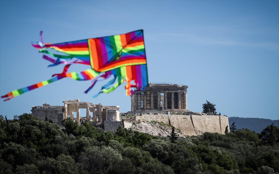 Κούλουμα στο λόφο του Φιλοπάππου. Κούλουμα στον λόφο του Φιλοπάππου την Καθαρή Δευτέρα.&nbsp;