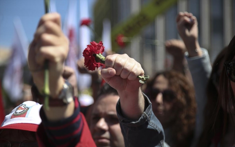 Εργατική Πρωτομαγιά. Συγκέντρωση και πορεία&nbsp;για την επέτειο της Πρωτομαγιάς στην Αθήνα.