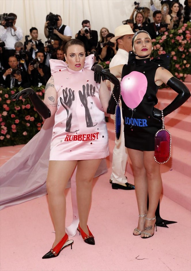 Met Gala 2019. Lena Dunham και Jemima Kirke