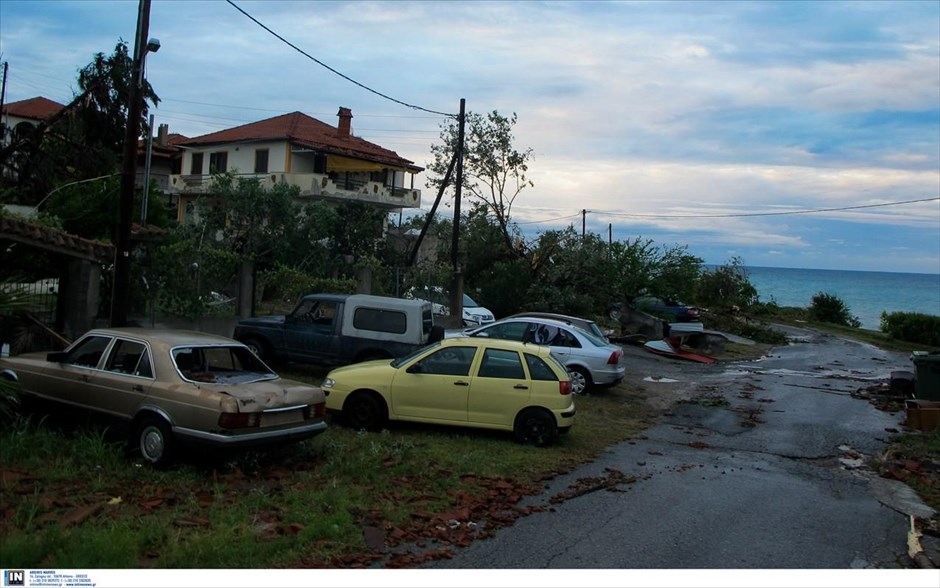 Χαλκιδική- ζημιές- καιρός- κακοκαιρία. 