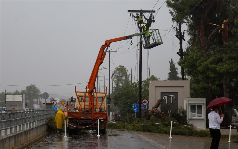 Χαλκιδική- ζημιές- καιρός- κακοκαιρία. 