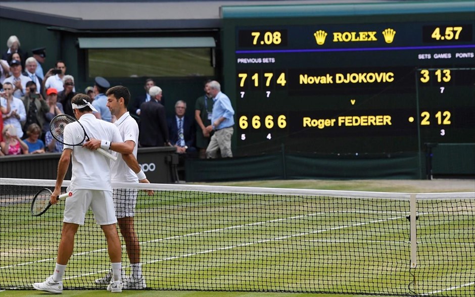 Wimbledon Τζόκοβιτς Φέντερερ. 