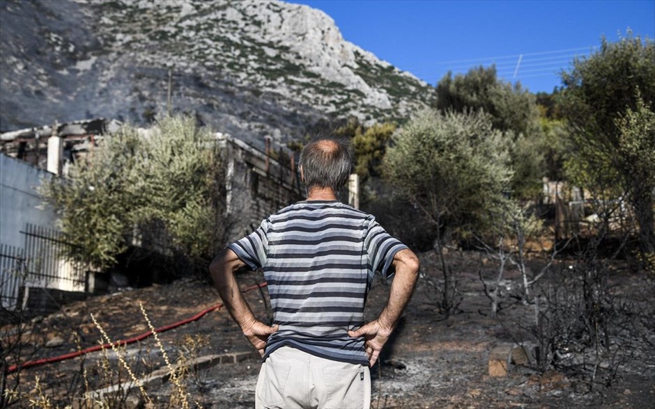 Υμηττός- Πυρκαγιά - φωτιά. 