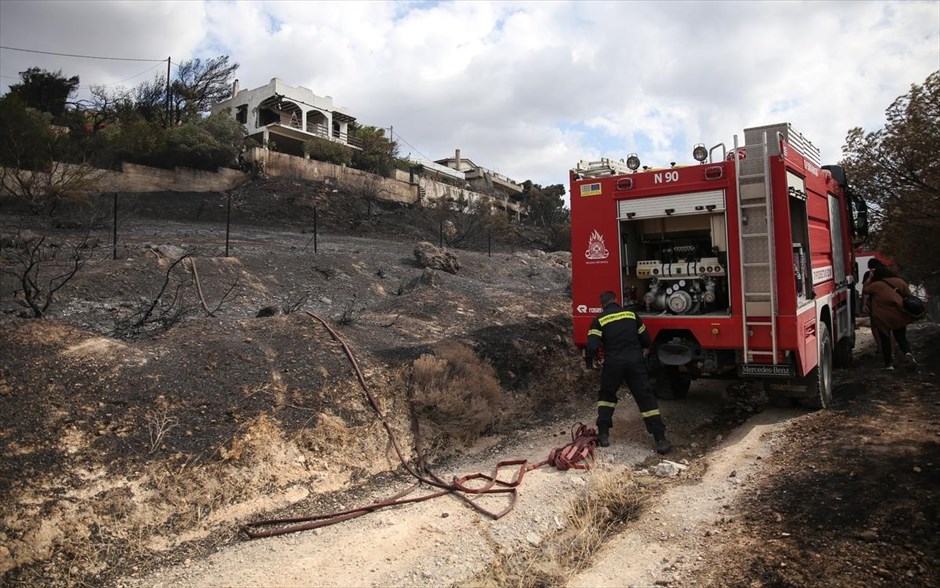 Πυρκαγιά-Φωτιά-Λαγονήσι. Fire extinguishing in Lagonissi, September 13, 2019 / Κατάσβεση πυρκαγιάς στο Λαγονήσι, 13 Σεπτεμβρίου 2019