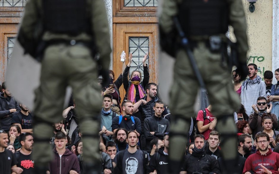 POY  2019. Επεισόδια μεταξύ αστυνομίας και φοιτητών στο οικονομικό πανεπιστήμιο (ΑΣΣΟΕ)