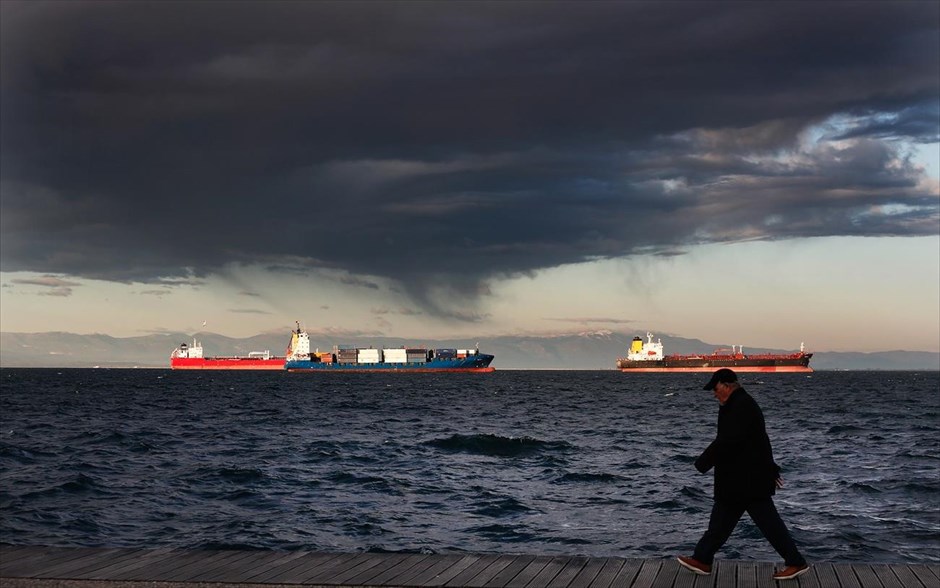 Βόλτα στη Θεσσαλονίκη. Καθημερινότητα στην παραλία της&nbsp;Θεσσαλονίκης.&nbsp;