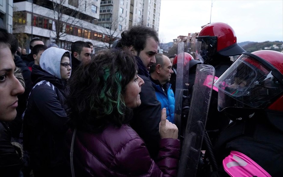 Απεργία στο Μπιλμπάο . Συνδικαλιστικές οργανώσεις&nbsp;συμμετέχουν στη γενική απεργία στους δρόμους του Μπιλμπάο, στην Ισπανία.&nbsp;