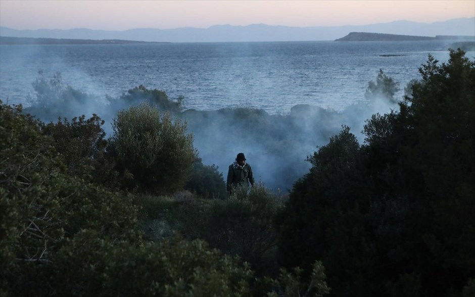Επεισόδια - Λέσβος - Καράβας-Επιλεγμένη περιοχή χώρου συγκέντρωσης μεταναστών και προσφύγων. 