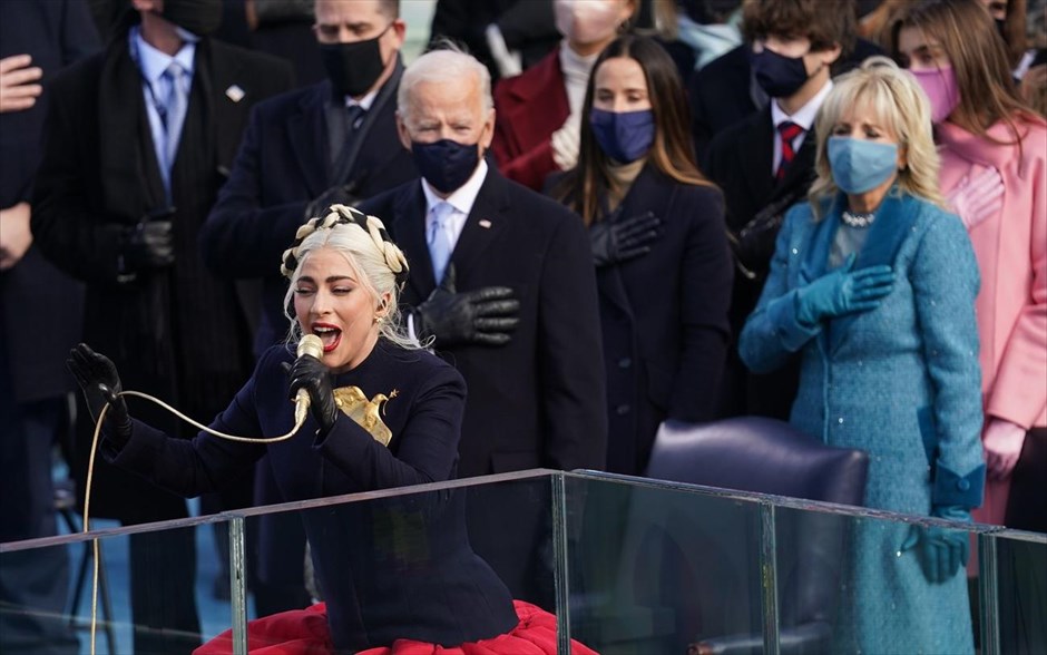 Ορκωμοσία Μπάιντεν - Καπιτώλιο - ΗΠΑ - Lady Gaga. 