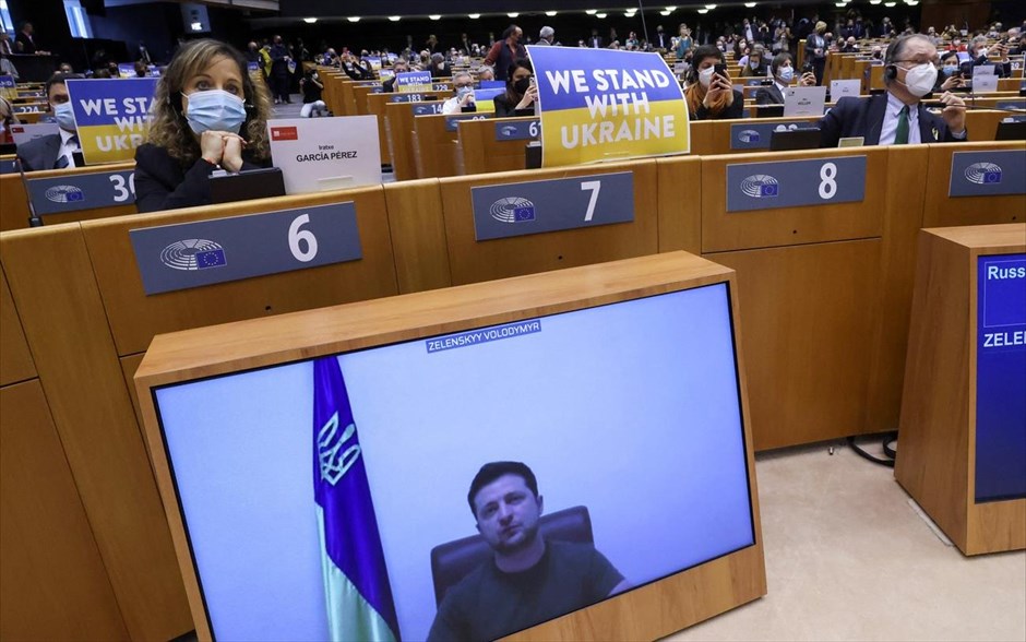 Βολοντίμιρ Ζελένσκι - Ομιλία Ευρωπαϊκό Κοινοβούλιο. 