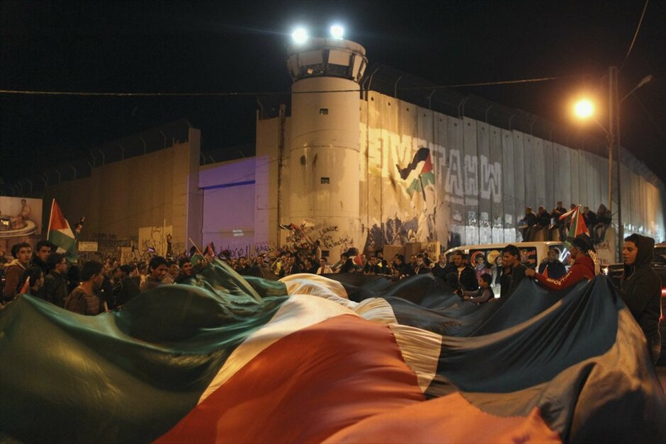 Πανηγυρισμοί των Παλαιστινίων για την απόφαση του ΟΗΕ #10. Βηθλεέμ - Δυτική Οχθη.