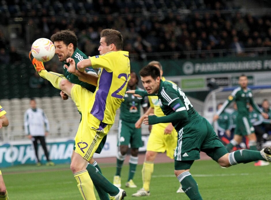 Europa League: Παναθηναϊκός - Μάριμπορ 1-0 #2. Φάση από τον αγώνα.