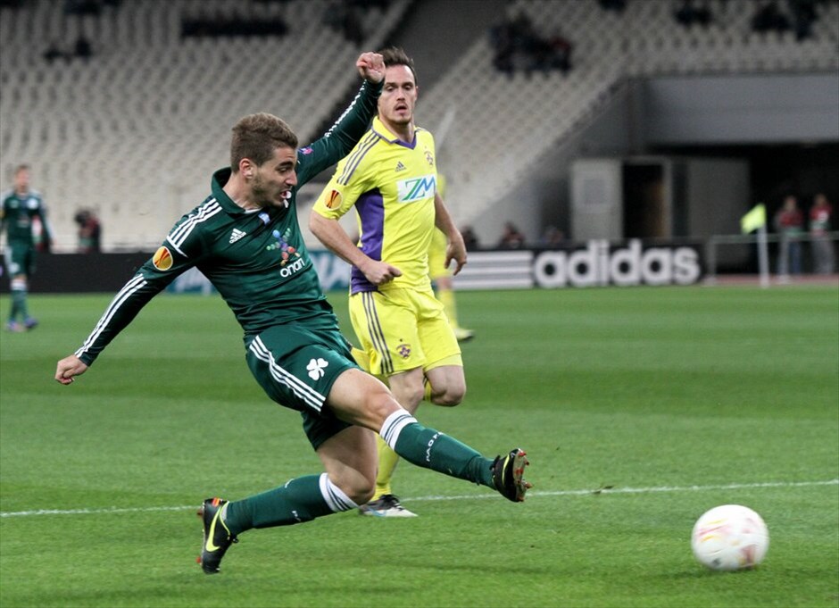 Europa League: Παναθηναϊκός - Μάριμπορ 1-0 #25. Ο Χάρης Μαυρίας σε φάση από τον αγώνα.