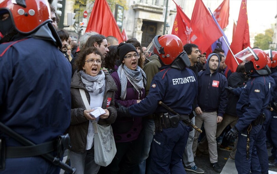 Πανευρωπαϊκές διαδηλώσεις κατά της λιτότητας #57. Διαδήλωση εργαζομένων στο Μπιλμπάο, Ισπανία.