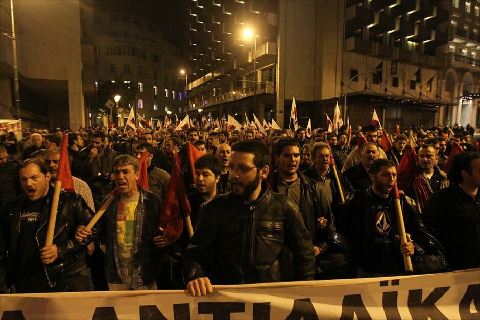 Συγκέντρωση διαμαρτυρίας ΓΣΕΕ- ΑΔΕΔΥ στο Σύνταγμα ενάντια στον Προϋπολογισμό #13. 