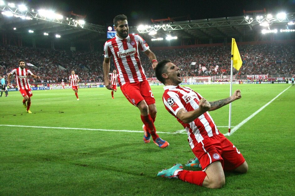 Champions League: Ολυμπιακός - Μονπελιέ 3-1 #9. Ο σκόρερ του δεύτερου γκολ του Ολυμπιακού.