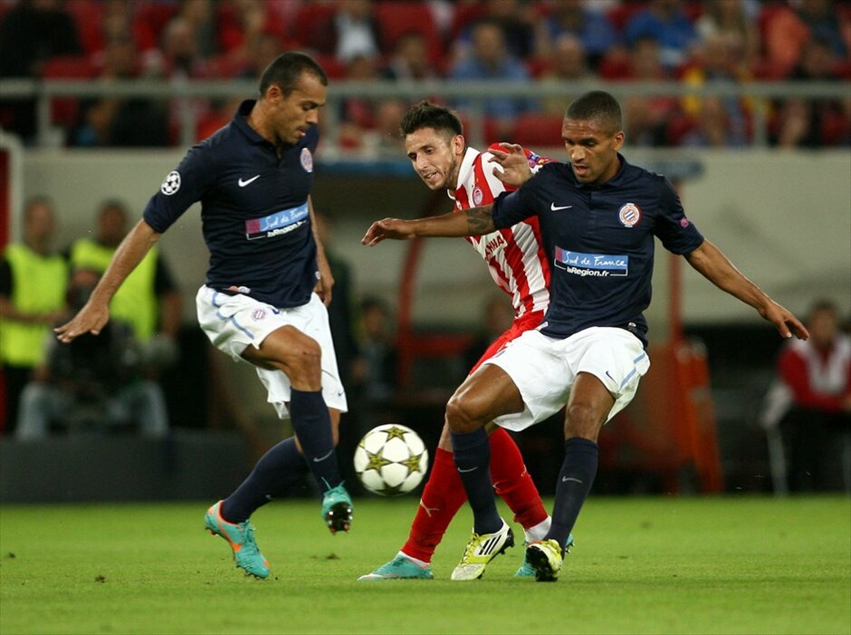 Champions League: Ολυμπιακός - Μονπελιέ 3-1 #19. Φάση από τον αγώνα.