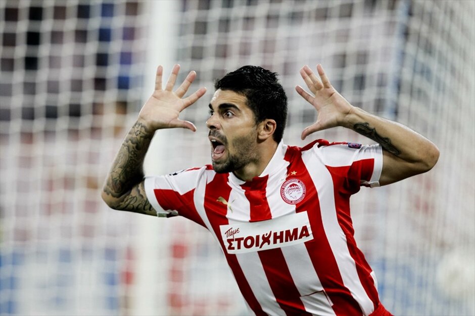 Champions League: Ολυμπιακός - Μονπελιέ 3-1 #20. Ο Μασάντο πετυχαίνει το πρώτο γκολ του Ολυμπιακού.