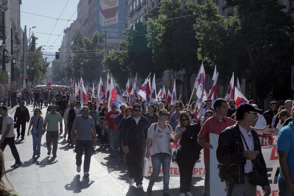 Συγκεντρώσεις και πορείες στο κέντρο της Αθήνας #29. Πορεία του ΠΑΜΕ.