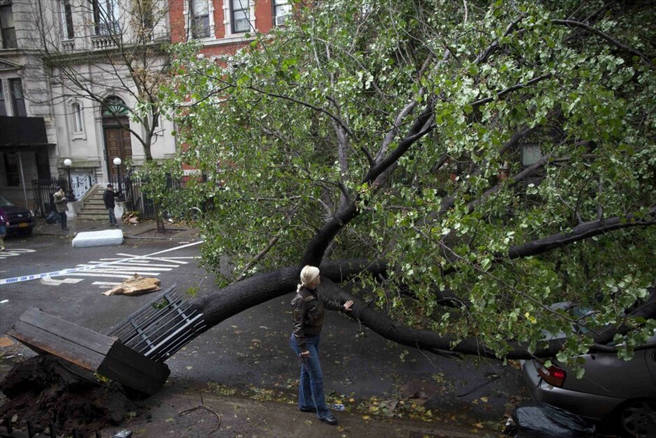 Το καταστροφικό πέρασμα του τυφώνα Σάντι στις ανατολικές ΗΠΑ #12. Τρίτη 30 Οκτωβρίου 2012, Νέα Υόρκη.