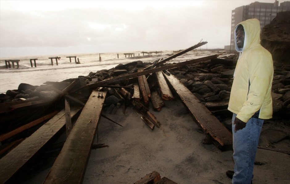Το καταστροφικό πέρασμα του τυφώνα Σάντι στις ανατολικές ΗΠΑ #14. Τρίτη 30 Οκτωβρίου 2012, Ατλάντικ Σίτι.