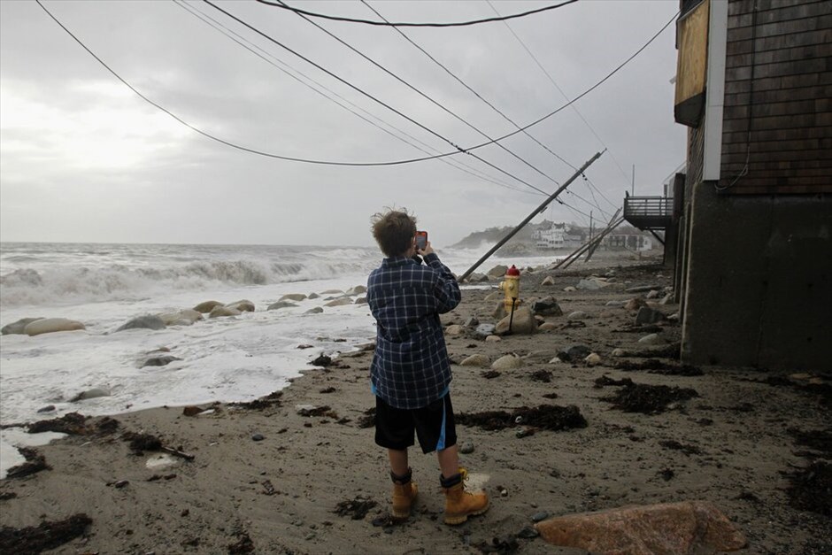 Το καταστροφικό πέρασμα του τυφώνα Σάντι στις ανατολικές ΗΠΑ #18. Τρίτη 30 Οκτωβρίου 2012, Μασαχουσέτη.