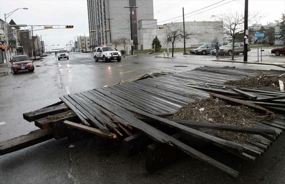 Το καταστροφικό πέρασμα του τυφώνα Σάντι στις ανατολικές ΗΠΑ #29. Τρίτη 30 Οκτωβρίου 2012, Ατλάντικ Σίτι.
