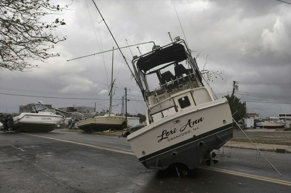 Το καταστροφικό πέρασμα του τυφώνα Σάντι στις ανατολικές ΗΠΑ #36. Τρίτη 30 Οκτωβρίου 2012, Νιου Τζέρσεϊ.