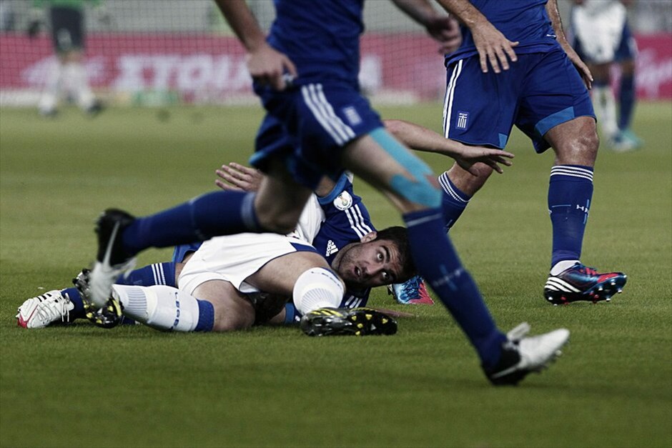 Προκριματικά Μουντιάλ 2014: Ελλάδα - Βοσνία 0-0 #7. Ο Σωκράτης Παπασταθόπουλος σε φάση από τον αγώνα.