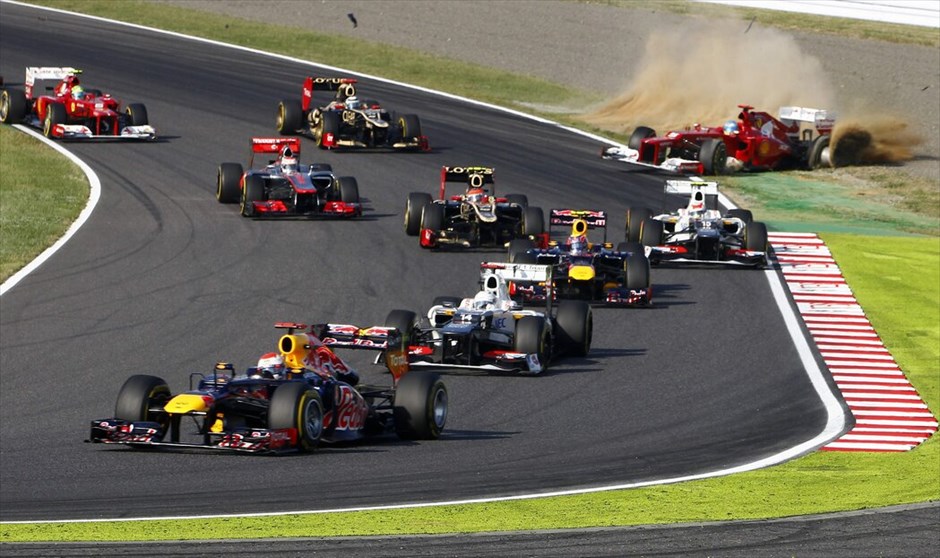 Formula 1: Το GP της Ιαπωνίας #15. Η εκκίνηση του αγώνα και η εγκατάλειψη του Φερνάντο Αλόνσο στην πρώτη στροφή.