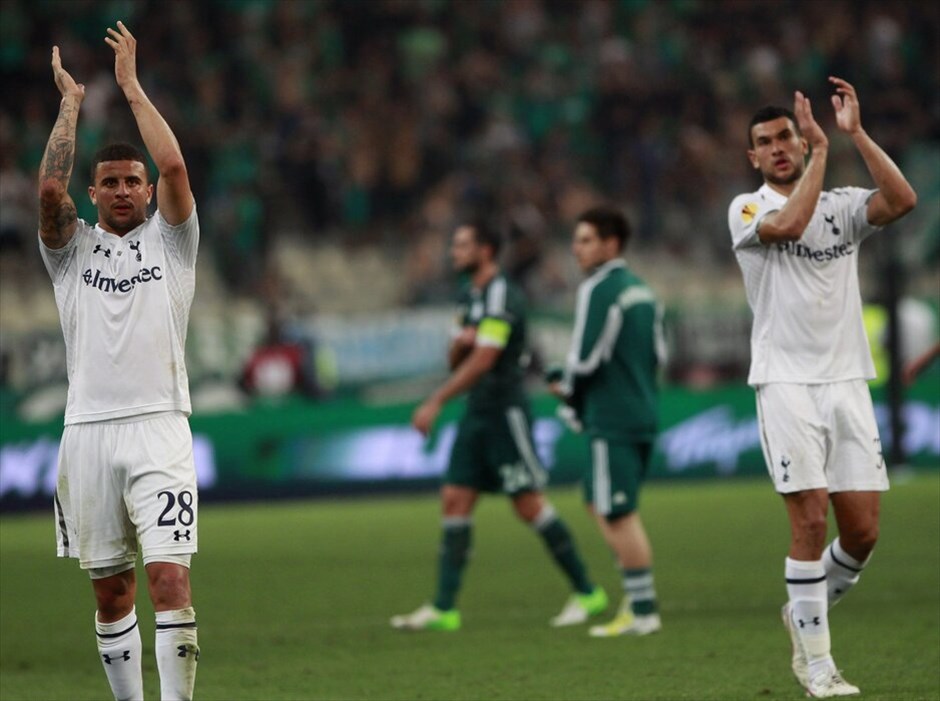 Europa League: Παναθηναϊκός - Τότεναμ 1-1 #2. Οι παίκτες της Τότεναμ μετά το τέλος του αγώνα.