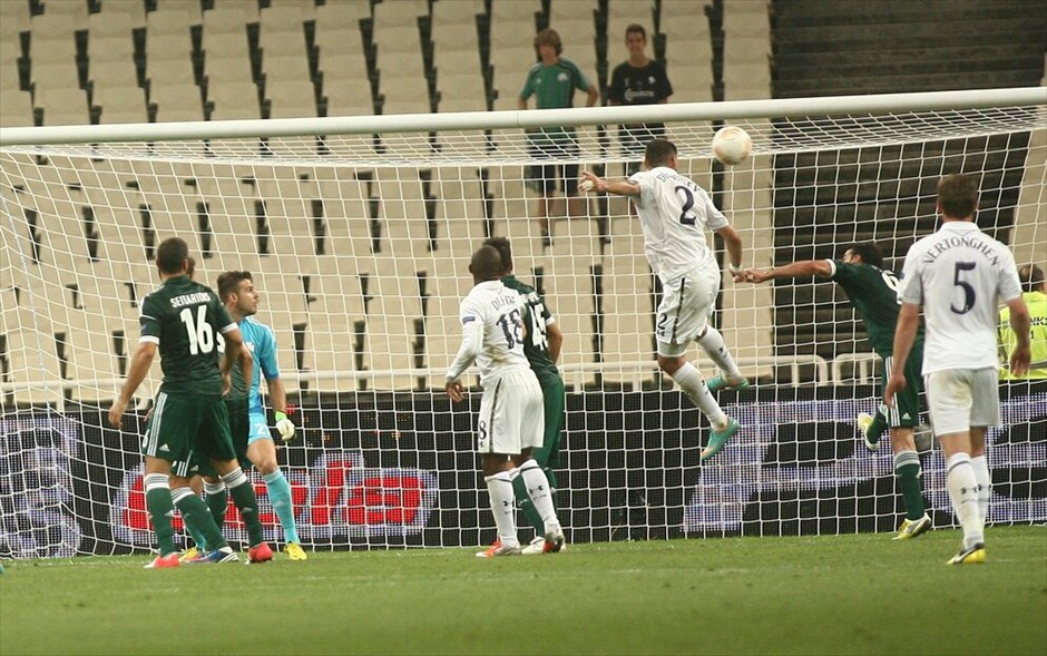 Europa League: Παναθηναϊκός - Τότεναμ 1-1 #12. Η φάση του γκολ της Τότεναμ.