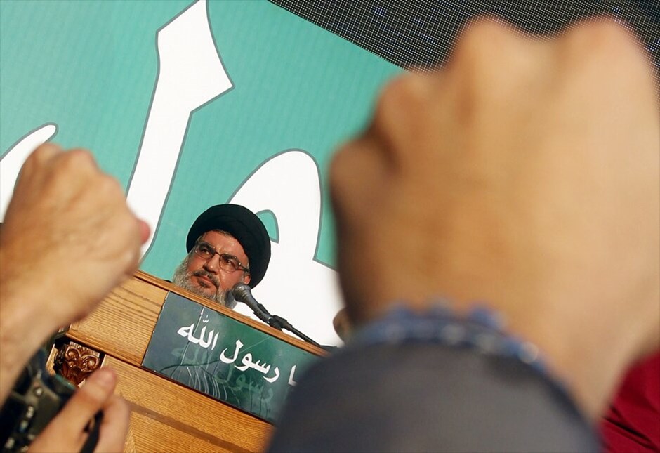Μουσουλμανικός κόσμος: Εντείνονται οι εκδηλώσεις οργής κατά της ταινίας  #43. Σπάνια δημόσια εμφάνιση ενώπιον δεκάδων χιλιάδων υποστηρικτών του που διαδήλωναν στη Βηρυτό κατά της αντιισλαμικής ταινίας, πραγματοποίησε ο επικεφαλής της σιιτικής λιβανέζικης οργάνωσης Χεζμπολάχ Χασάν Νασράλα.