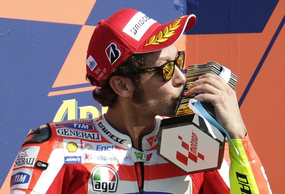 MotoGP: 13ος γύρος  #4. Ο Βαλεντίνο Ρόσι πανηγύρισε τη δεύτερη θέση μέσα στην Ιταλία μπροστά σε χιλιάδες φίλους του.