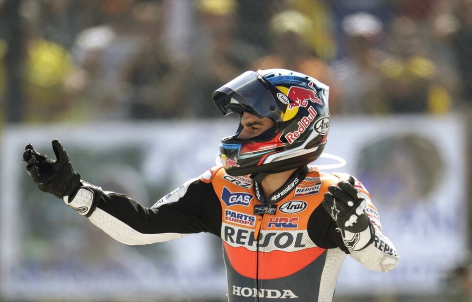 MotoGP: 13ος γύρος  #10. Απαρηγόρητος ο Ισπανός αναβάτης της Repsol Honda.