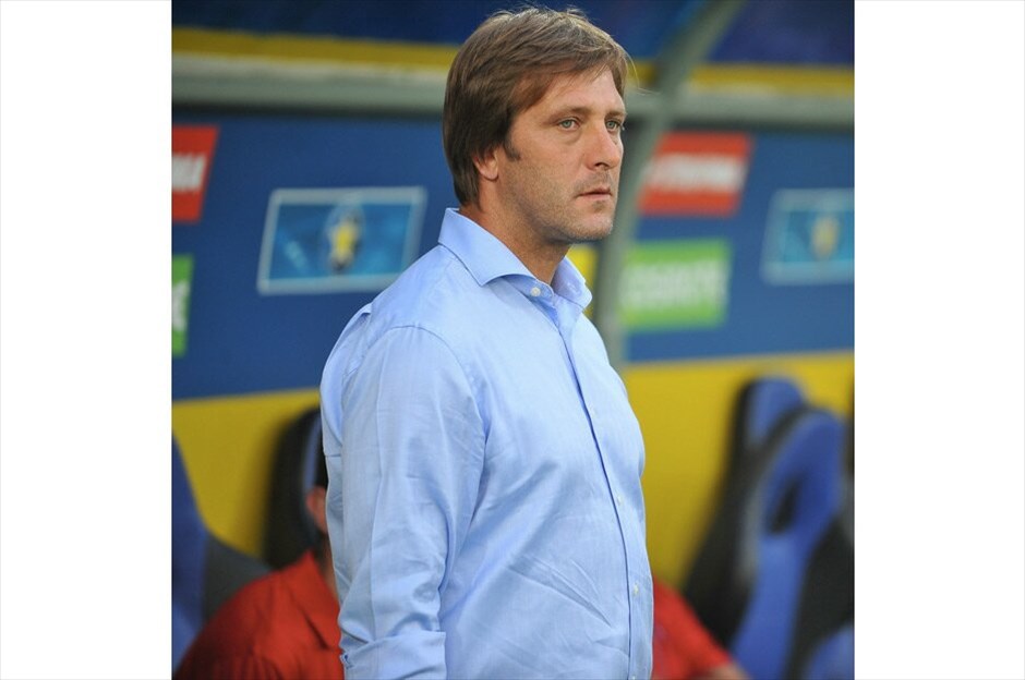 Europa League: Στιγμιότυπα από τον αγώνα Αστέρας Τρίπολης - Μαριτίμο #5. Ο προπονητής της Μαριτίμο Πέδρο Μάρτινς. ΑΠΕ-ΜΠΕ/ΗΛΙΑΣ ΤΖΟΪΔΟΣ