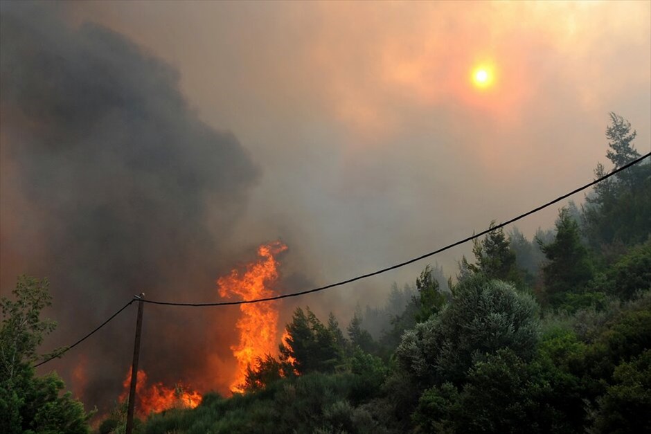 Μαίνεται η φωτιά στην Αχαΐα #2. Ανεξέλεγκτη εξακολουθεί να μαίνεται η πυρκαγιά που εκδηλώθηκε τα ξημερώματα στα Αργυρά Αχαΐας, λόγω των ισχυρών ανέμων που πνέουν στην περιοχή. Οι φλόγες έχουν πλησιάσει επικίνδυνα τους οικισμούς Κάτω Καστρίτσι και Πλατάνι.