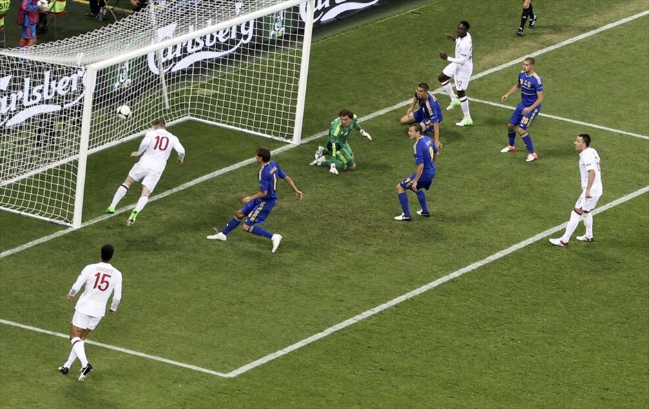Euro 2012 - Αγγλία - Ουκρανία (1-0) #19. Με γκολ του Γουέιν Ρούνι η Αγγλία επικράτησε 1-0 της Ουκρανίας στο Ντόνετσκ και πέρασε ως πρώτη στα προημιτελικά.