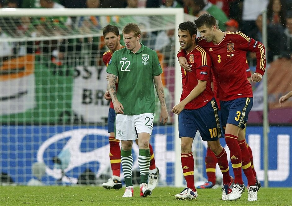 Euro 2012 - Ισπανία - Ιρλανδία (4-0) #4. Επίδειξη δύναμης έκανε η Ισπανία, που διέλυσε 4-0 την Ιρλανδία, με τον Φερνάντο Τόρες να πετυχαίνει δύο τέρματα.